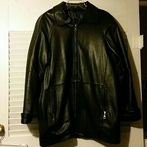 Black Leather Coat